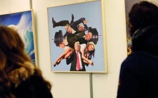 Art Exhibition Celebrates Trump in Tirana